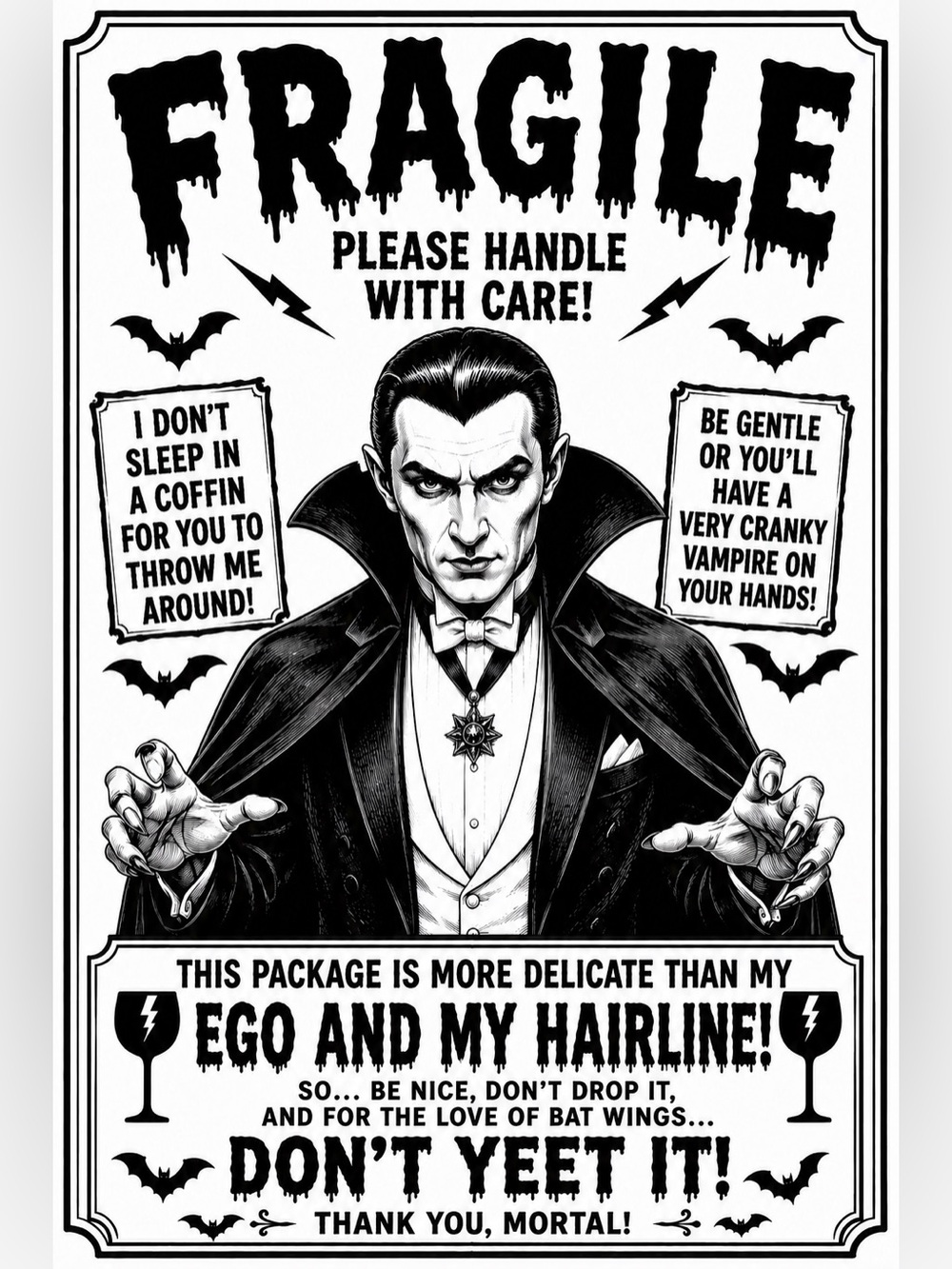 Vampire fragile 50 count 4x6